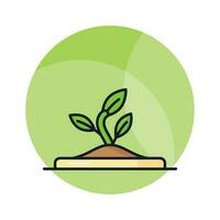 Check this amazing icon of sprout in modern style, easy to use icon vector