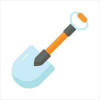 Shovel vector design in trendy style, icon of construction tools