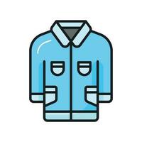 An amazing icon of jacket in modern style isolated on white background vector