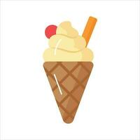 Ice cream cup in modern style, ready to use and download vector