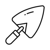 Shovel vector design in trendy style, icon of construction tools