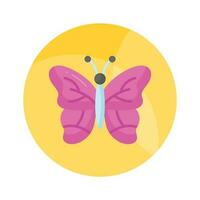 cheque esta hermosamente diseñado icono de mariposa fácil a utilizar y descargar vector