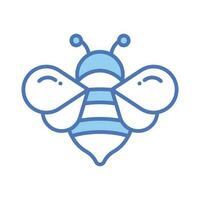 An editable vector of honey bee in modern style, flying insect icon