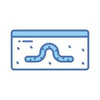 Carefully crafted vector of earthworm in trendy style, ready to use icon