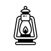 An editable icon of vintage lantern in trendy style, vector of vintage lamp