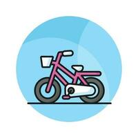 Bicycle icon design in modern style, pedal bike vector design