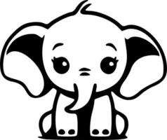 Elephant clipart vector illustration