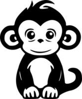 Monkey clipart vector illustration