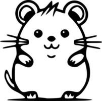 Hamster clipart vector illustration