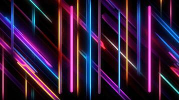 Vivid holographic neon background. Illustration photo