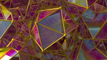 geométrico platónico icosaedro objetos girar y reflejar - lazo video