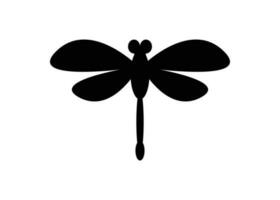Dragonfly icon design silhouette template illustration vector