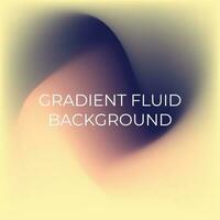 Gradient Fluid with Dark Blue, Cream and Pink Background Design vector