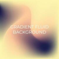 Gradient Fluid with Dark Blue, Cream and Pink Background Design vector