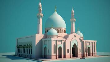 Beautiful Landscape mosque, Islamic background Mosque, photo