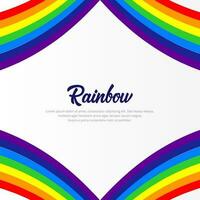 Rainbow design background vector. Elegant rainbow design vector