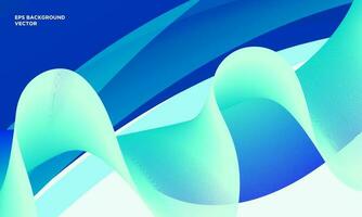 Blue gradient wavy background vector. Elegant Wavy abstract background vector