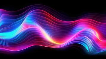 Vivid holographic neon background. Illustration photo