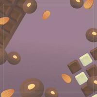 chocolate ilustración bandera plantillas vector