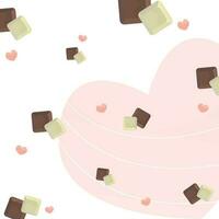 Chocolate illustration banner templates vector