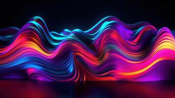 Vivid holographic neon background. Illustration photo