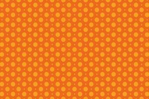 Orange polka dot circle pattern for fabric printing vector
