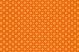 Orange polka dot circle pattern for fabric printing vector