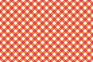 Gingham plaid fabric pattern. Texture background vector. vector