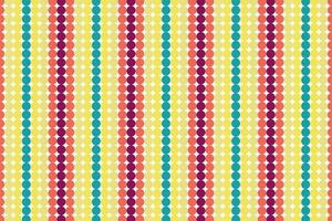 Vertical linear dotted circle seamless pattern vector