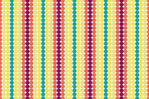 Vertical linear dotted circle seamless pattern vector