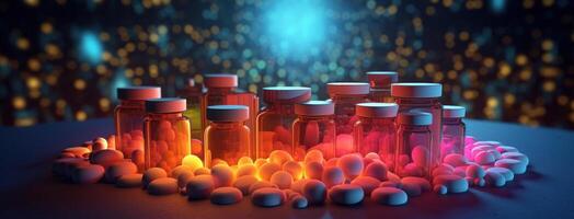 Medical pills. Illustration photo