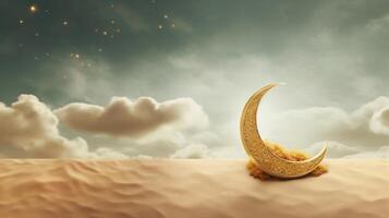 Islamic holiday background. Illustration photo