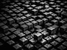 Futuristic cement cubes background Abstract geometric mosaic grid Square tiles pattern technology photo