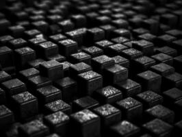 Futuristic cement cubes background Abstract geometric mosaic grid Square tiles pattern technology photo