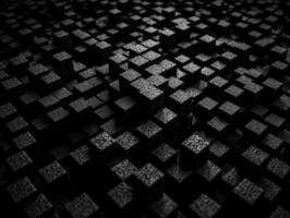 Futuristic cement cubes background Abstract geometric mosaic grid Square tiles pattern technology photo