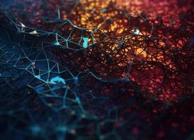 Colorful abstract background An abstract image featuring organic shapes and lines that intersect and overlap created with technology. photo