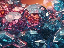 Colorful glass abstract background An abstract image featuring organic shapes and lines that intersect and overlap created with technology. photo