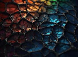 Colorful abstract background An abstract image featuring organic shapes and lines that intersect and overlap created with technology. photo