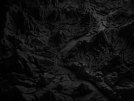 Black and white paper cut terrain background created with technology. photo