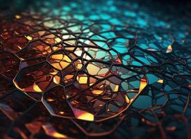 Colorful abstract background An abstract image featuring organic shapes and lines that intersect and overlap created with technology. photo