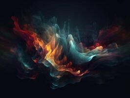 Abstract fractal. Fractal art background for creative design. Decoration for wallpaper, desktop, poster, cover booklet. Created with technology photo