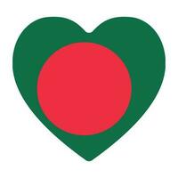 Flag of Bangladesh in shape vector