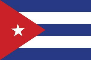 Cuba flag. lag of Cuba in design shape vector