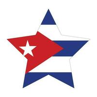 Cuba flag. lag of Cuba in design shape vector