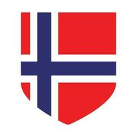 Noruega bandera en forma. banderas de Noruega en forma. vector