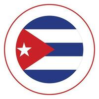 Cuba flag. lag of Cuba in design shape vector