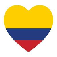 Flag of Colombia in design shape vector
