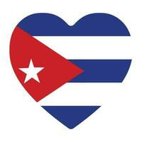 Cuba flag. lag of Cuba in design shape vector