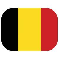 Flag of Belgium in design shape vector