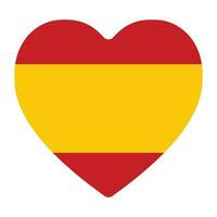 Flag of Spain in shape. Spanish flag in shape. vector